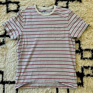J. Crew Men’s Striped Pocket T Shirt, Medium
